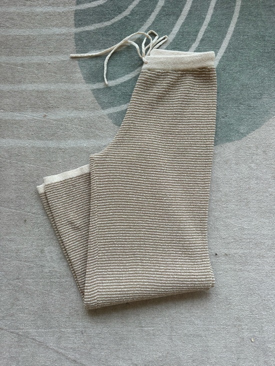 Vici Pants - Vici Ribbed Knit Straight Leg Pants in Cream
